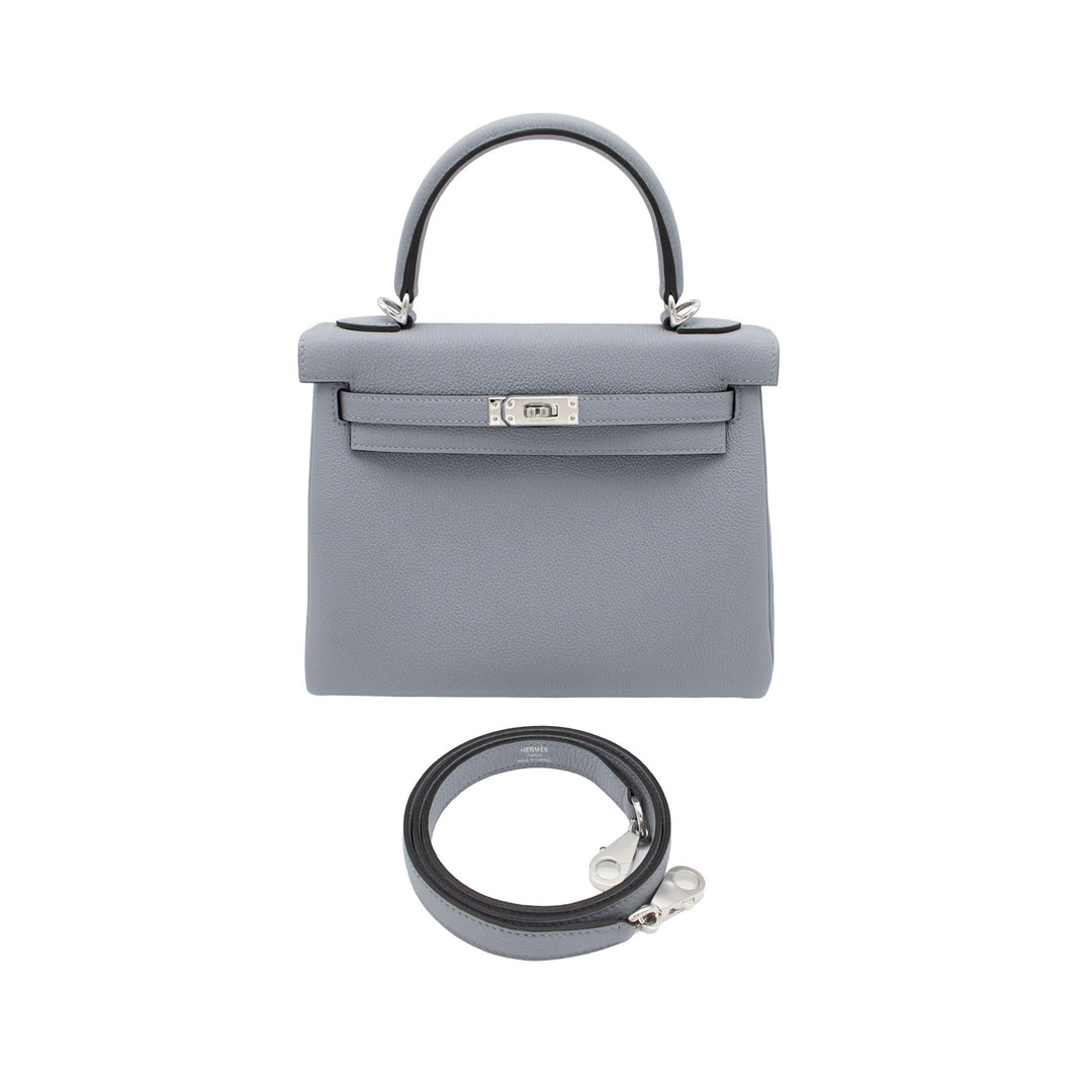HERMES エルメス ケリー25 グリパンタン トゴ シルバー金具 G刻印 - GINZA CELIA