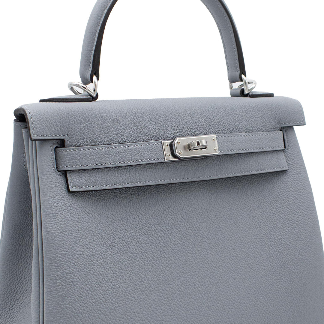HERMES エルメス ケリー25 グリパンタン トゴ シルバー金具 G刻印 - GINZA CELIA