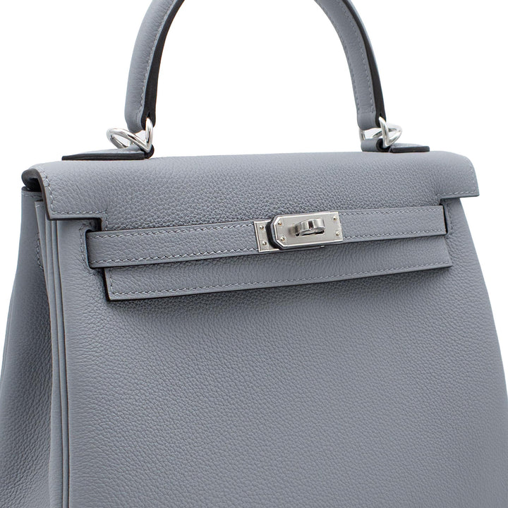 HERMES エルメス ケリー25 グリパンタン トゴ シルバー金具 G刻印 - GINZA CELIA