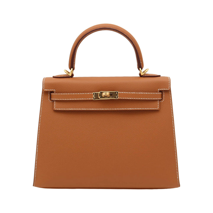 HERMES  エルメス  ケリー25  外  ゴールド  エプソン  ゴールド金具　K 刻印 - GINZA CELIA