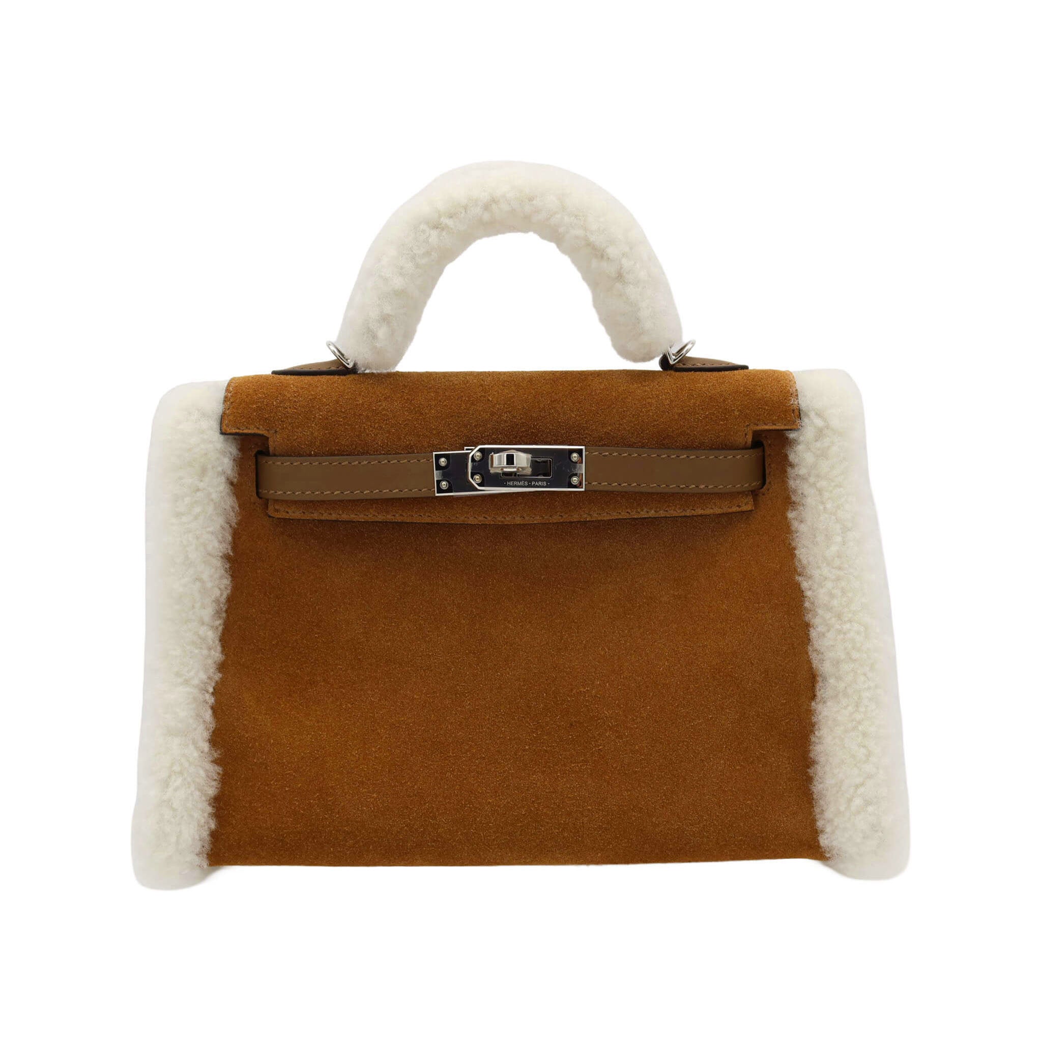 HERMES エルメス ミニケリー テディ シャモア エクリュ アルザン