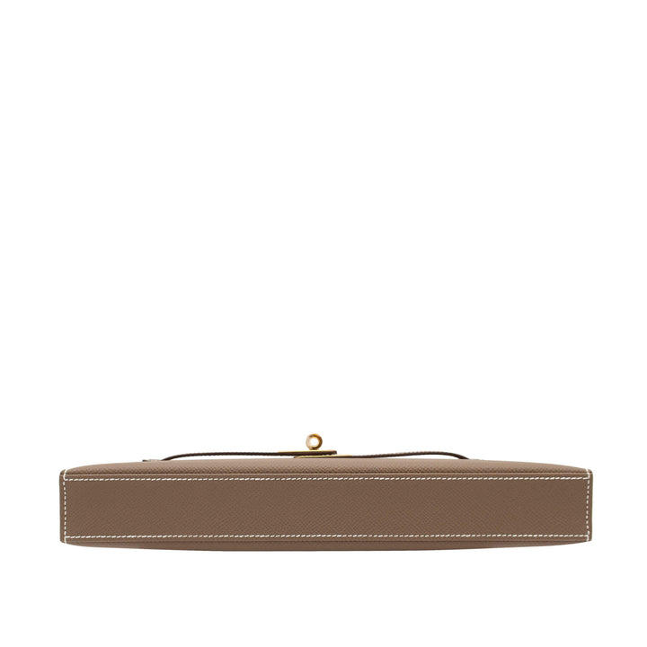 HERMES エルメス ケリーエラン エトゥープ エプソン ゴールド金具 G刻印