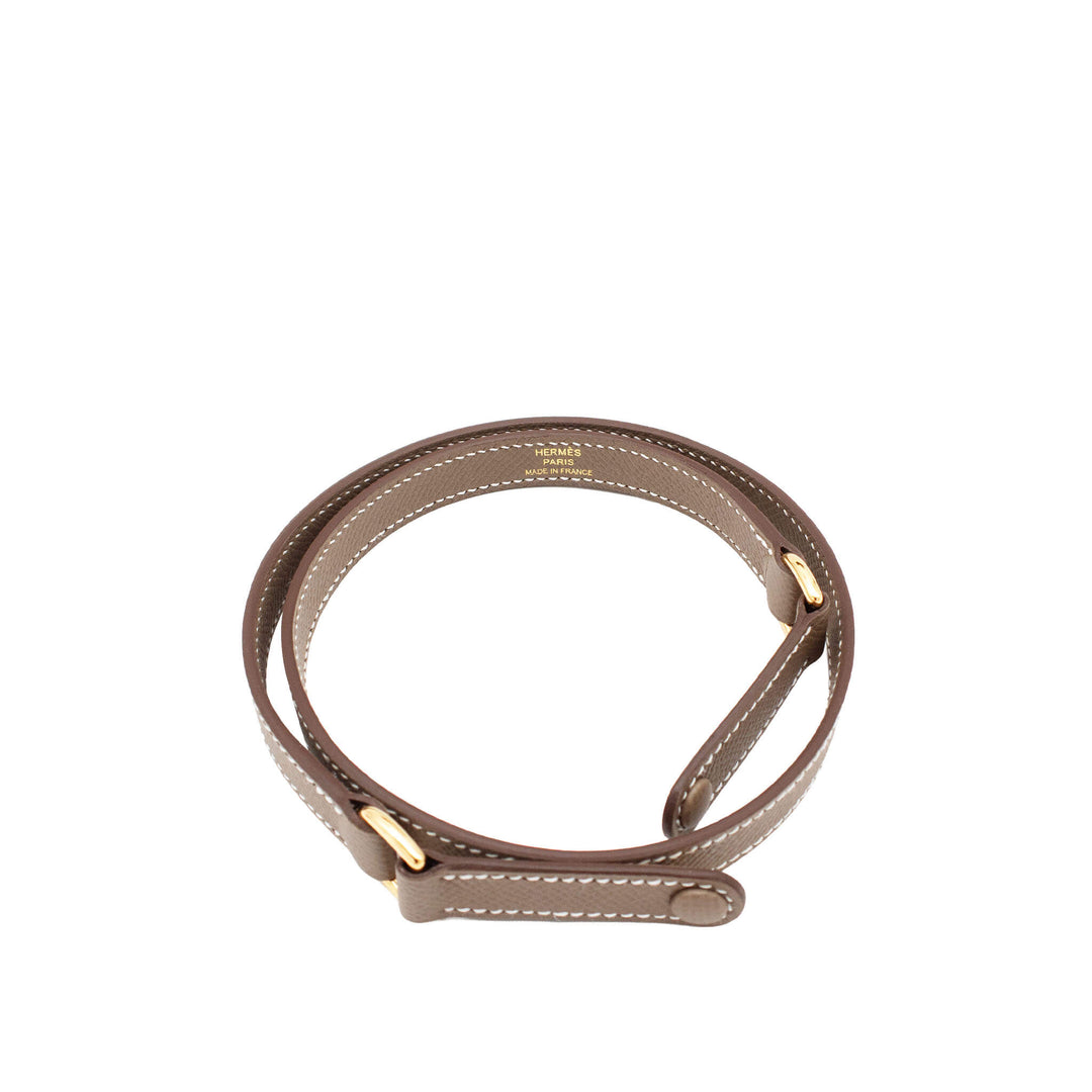 HERMES エルメス ケリーエラン エトゥープ エプソン ゴールド金具 G刻印