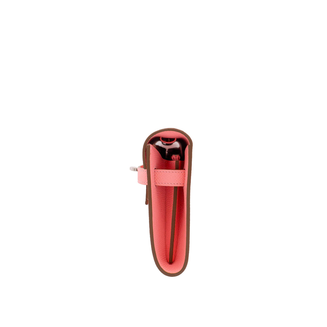 HERMÈS Kelly Wallet to Go Rose Confetti Epsom PHW Stempel K