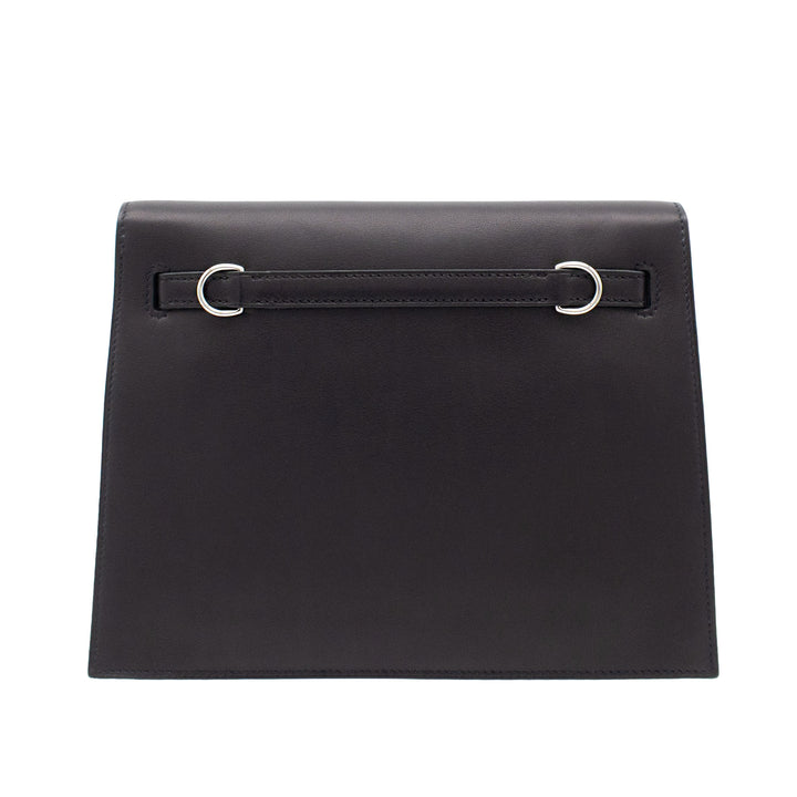 HERMES エルメス ケリーダンス ブラック ヴォリュプト シルバー金具 G刻印 - GINZA CELIA