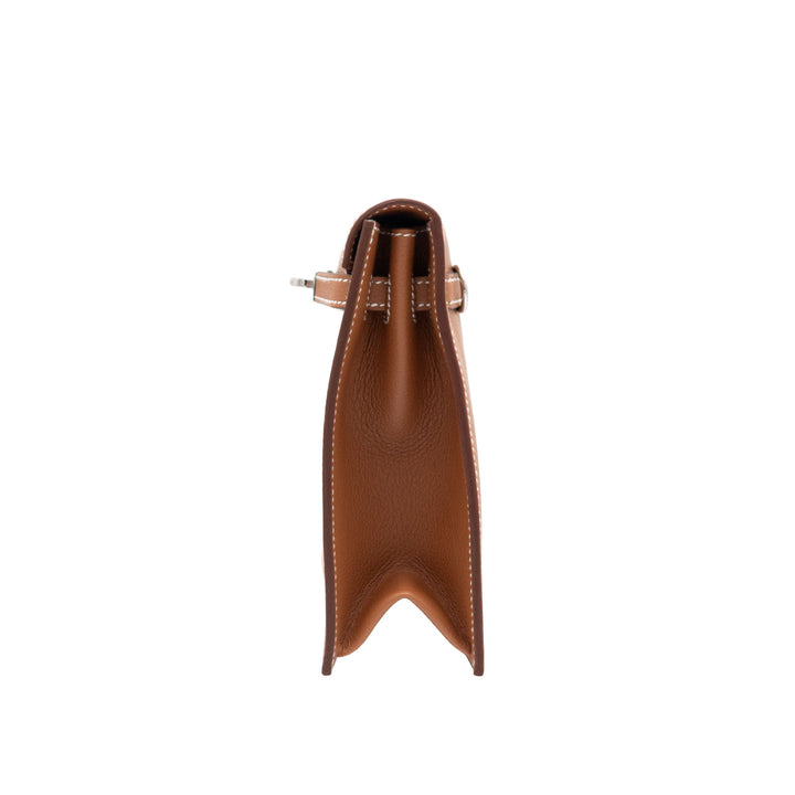HERMÈS Kelly Dance Gold Evercolor Palladium Hardware Stamp G