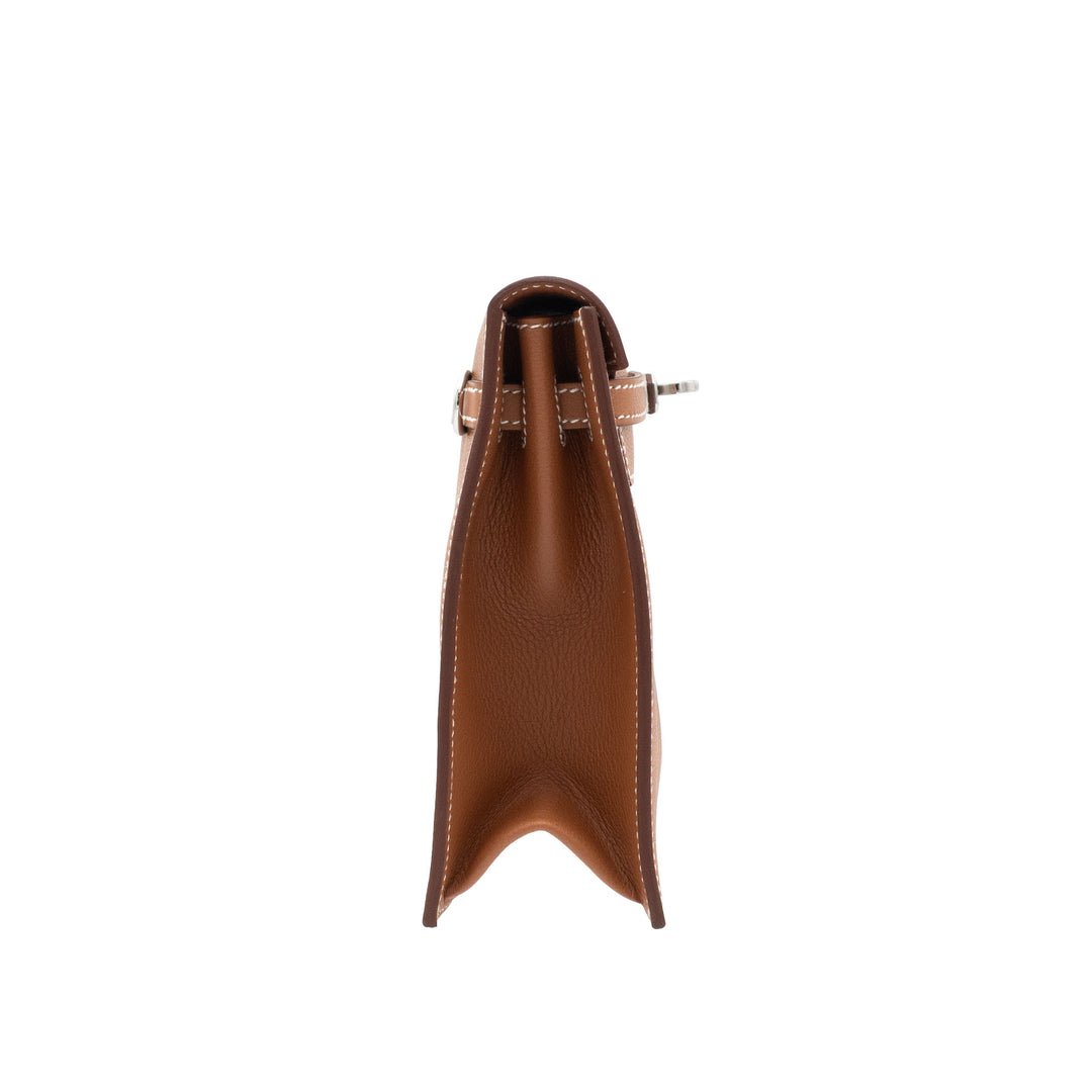 HERMÈS Kelly Dance Gold Evercolor Palladium Hardware Stamp G