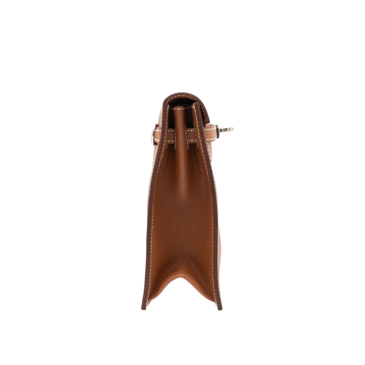 HERMÈS Kelly Dance Gold Evercolor Palladium Hardware Stamp G