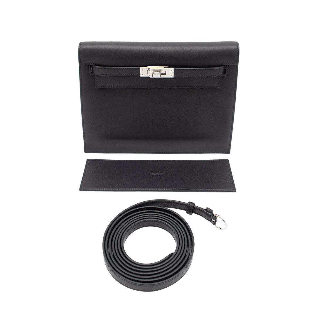 HERMES エルメス ケリーダンス ブラック ヴォリュプト シルバー金具 G刻印 - GINZA CELIA