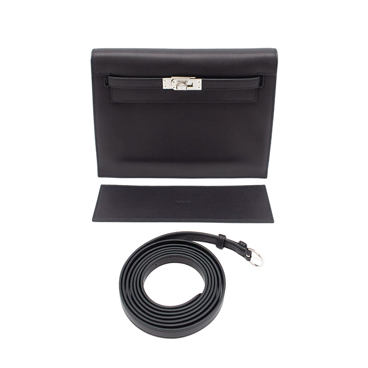 HERMES エルメス ケリーダンス ブラック ヴォリュプト シルバー金具 G刻印 - GINZA CELIA