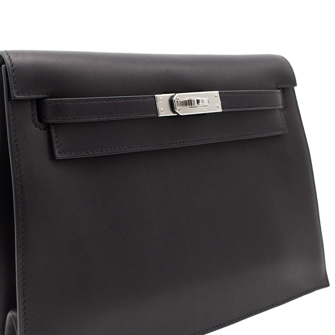 HERMES エルメス ケリーダンス ブラック ヴォリュプト シルバー金具 G刻印 - GINZA CELIA