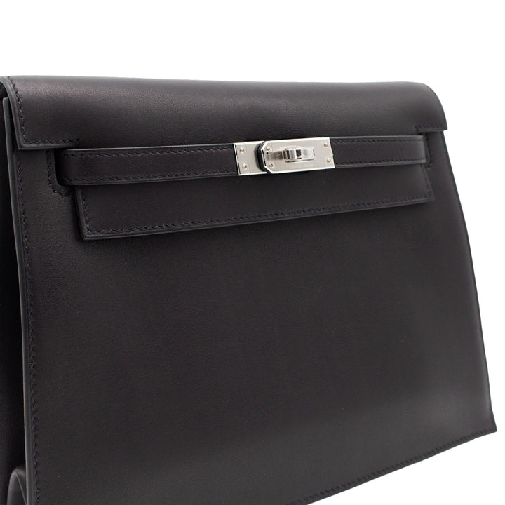 HERMES エルメス ケリーダンス ブラック ヴォリュプト シルバー金具 G刻印 - GINZA CELIA