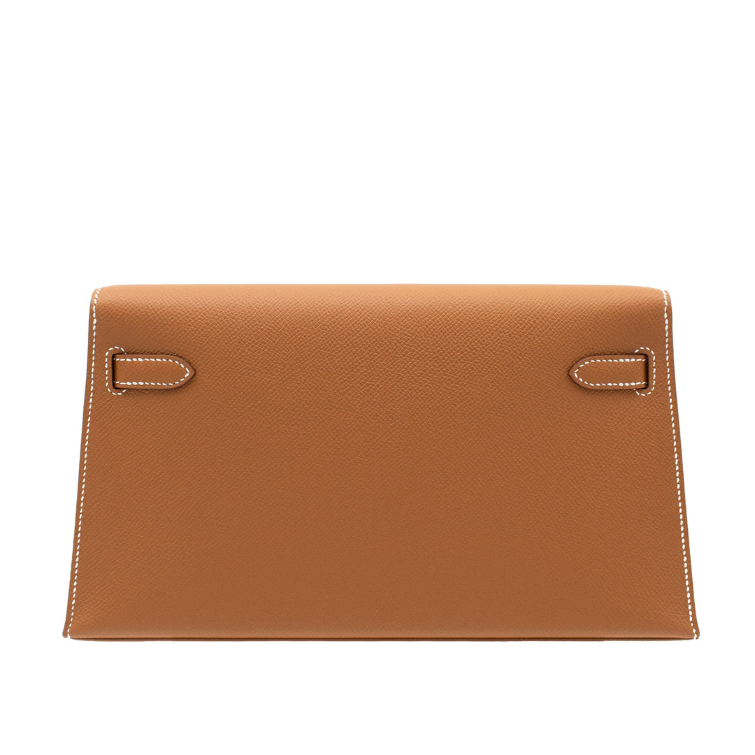 HERMES エルメス ケリーエラン ゴールド エプソン シルバー金具 G刻印