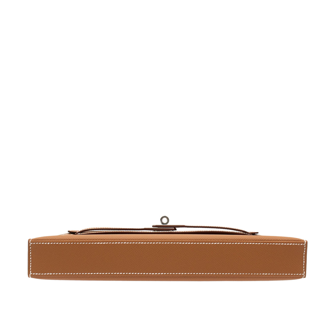HERMES エルメス ケリーエラン ゴールド エプソン シルバー金具 G刻印
