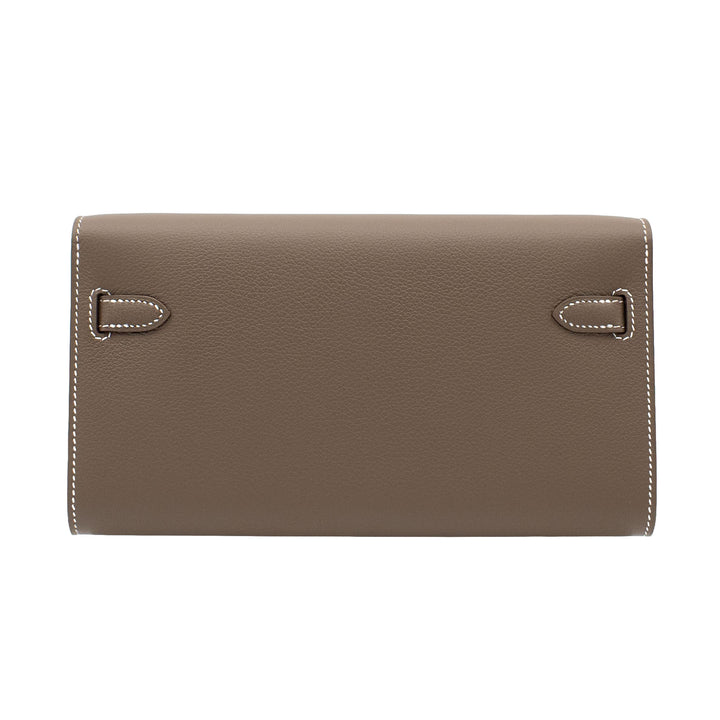 HERMES エルメス ケリーウォレット トゥーゴー エトゥープ エバーカラー ゴールド金具 G刻印 - GINZA CELIA