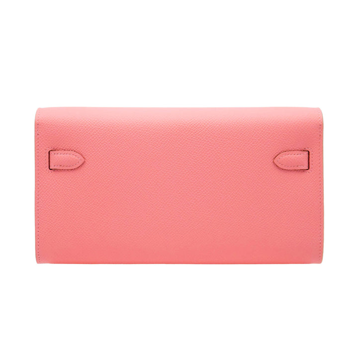 HERMES エルメス ケリーウォレット トゥーゴー ローズコンフェッティ エプソン シルバー金具 G刻印 - GINZA CELIA