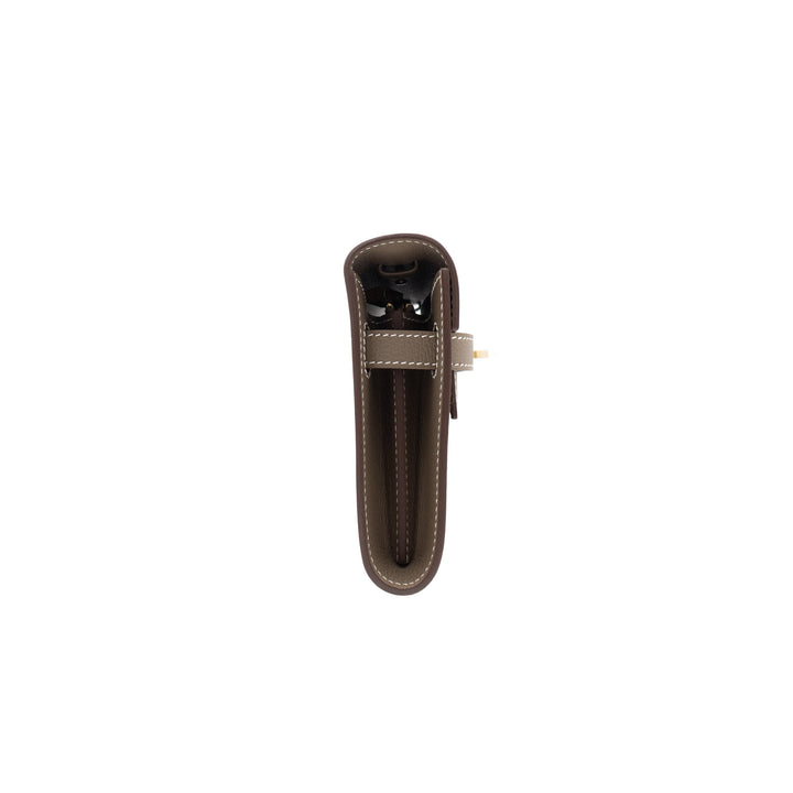 HERMES エルメス ケリーウォレット トゥーゴー エトゥープ エバーカラー ゴールド金具 G刻印 - GINZA CELIA