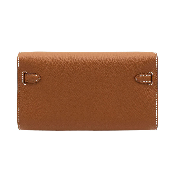 HERMES エルメス ケリーウォレット トゥーゴー ゴールド エプソン シルバー金具 G刻印