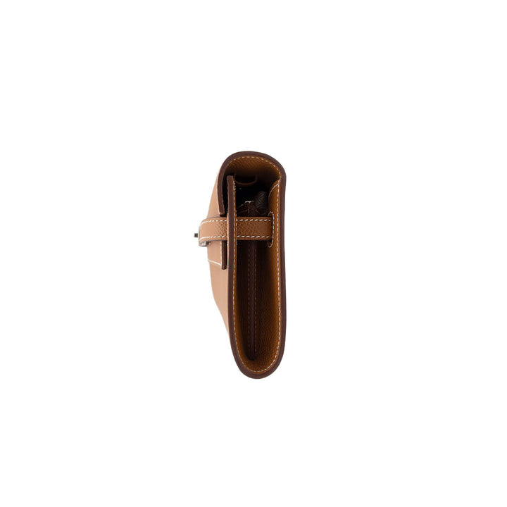 HERMES エルメス ケリーウォレット トゥーゴー ゴールド エプソン シルバー金具 G刻印