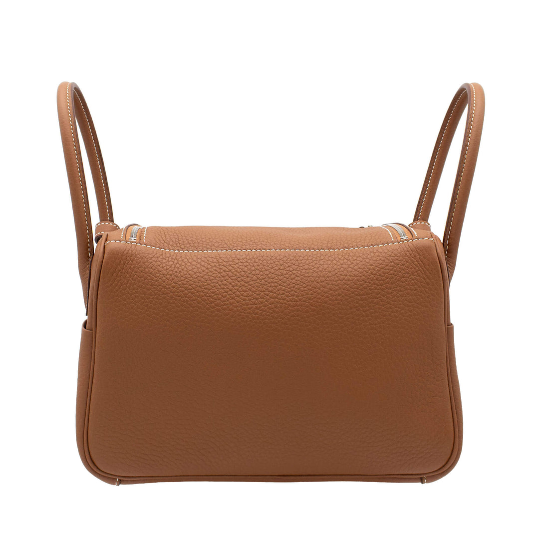 HERMÈS Lindy 26 Gold Clemence PHW Stamp K