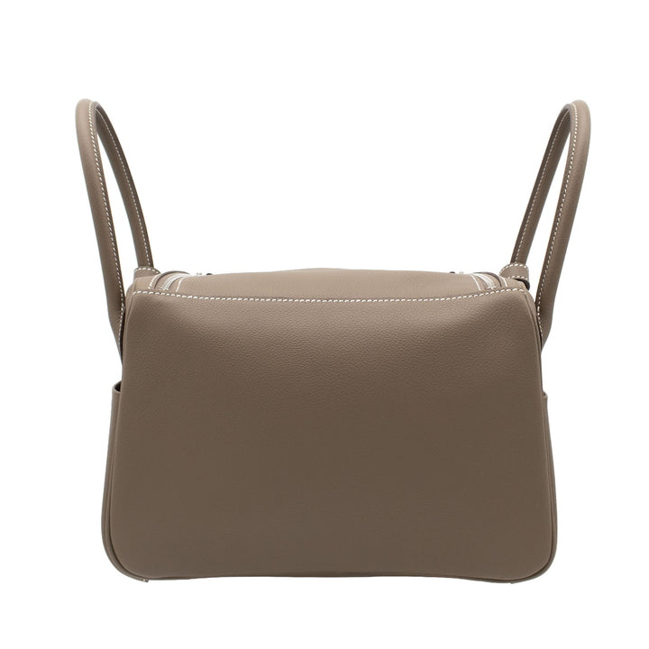Hermès Lindy 26 Etoupe Evercolor PHW, Stempel G