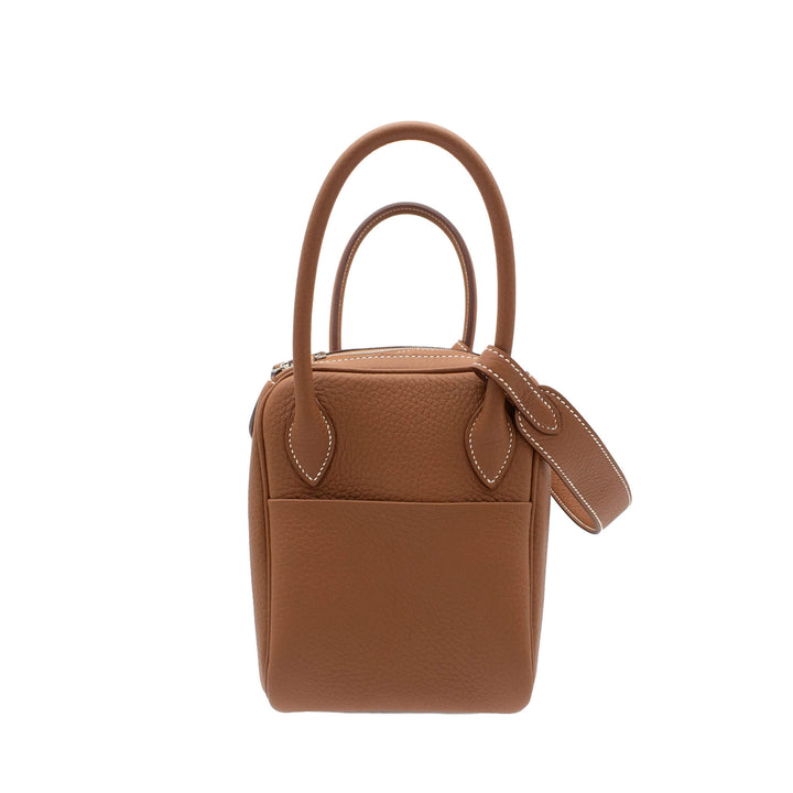 HERMÈS Lindy 26 Gold Clemence PHW Stamp K