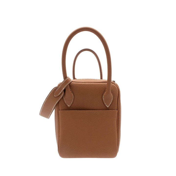 HERMÈS Lindy 26 Gold Clemence PHW Stamp K