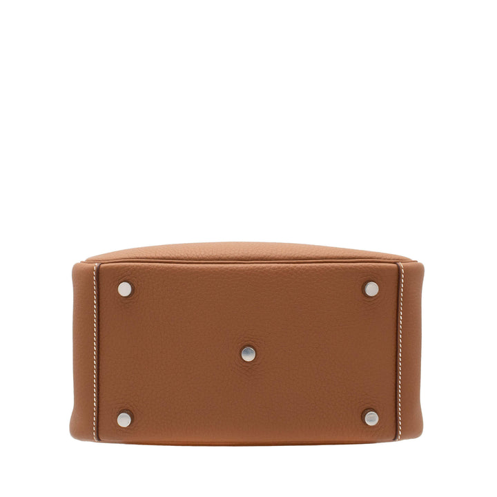 HERMÈS Lindy 26 Gold Clemence PHW Stamp K