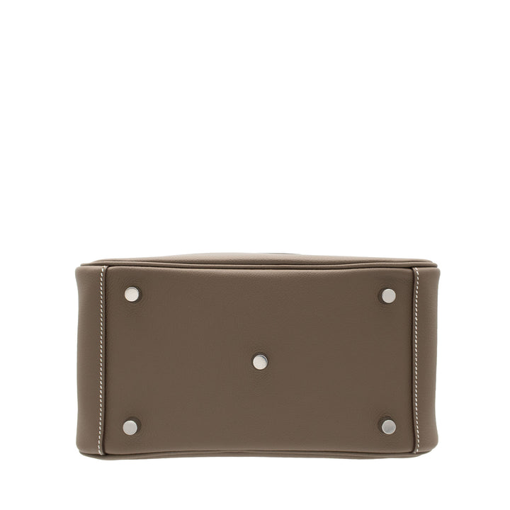 Hermès Lindy 26 Etoupe Evercolor PHW, Stempel G
