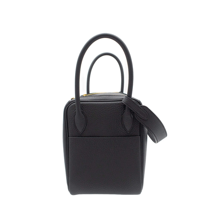 HERMÈS Lindy26 Black Clemence Gold Hardware (GHW) Stamp K