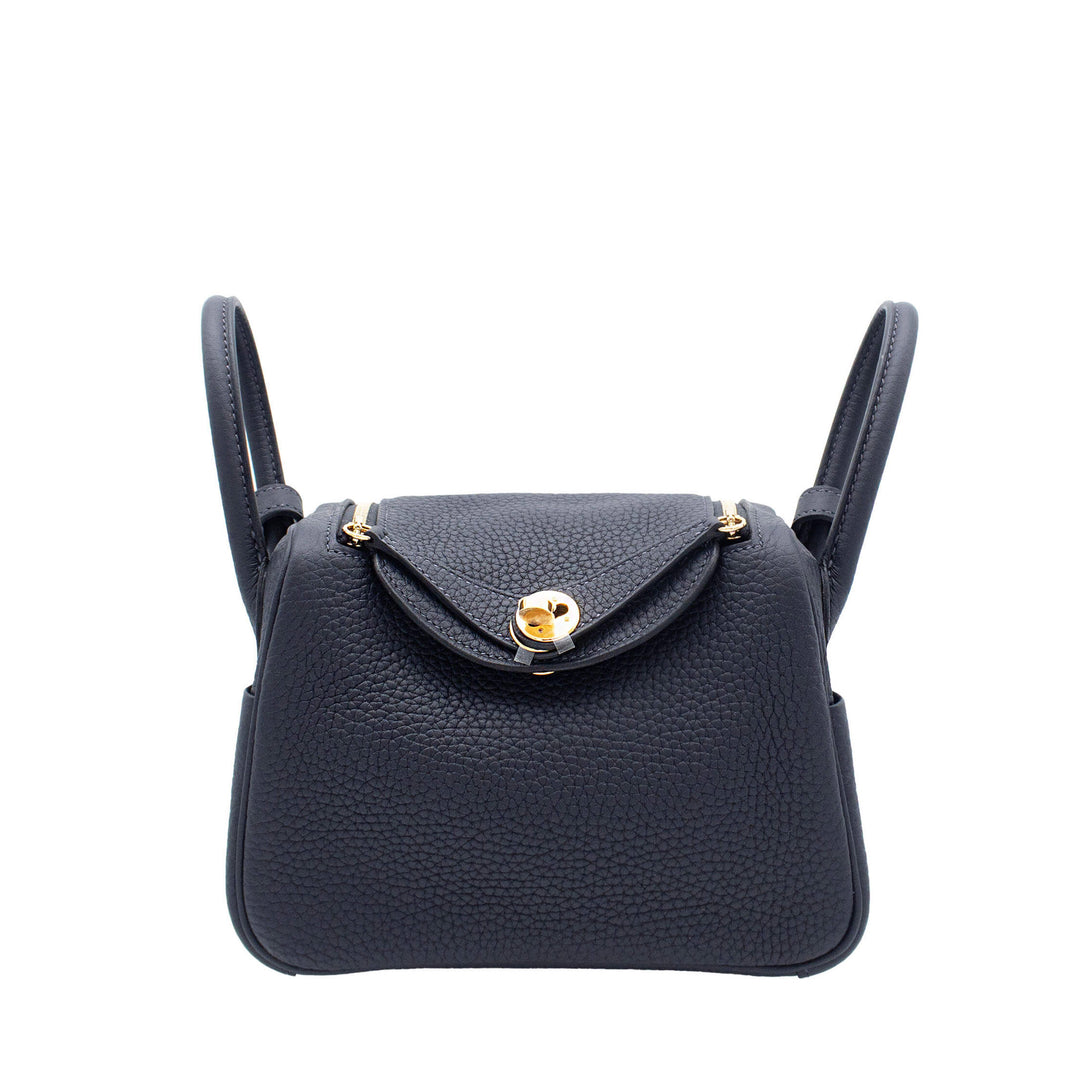 HERMES エルメス リンディミニ キャバン トリヨンクレマンス ゴールド金具 G刻印 - GINZA CELIA