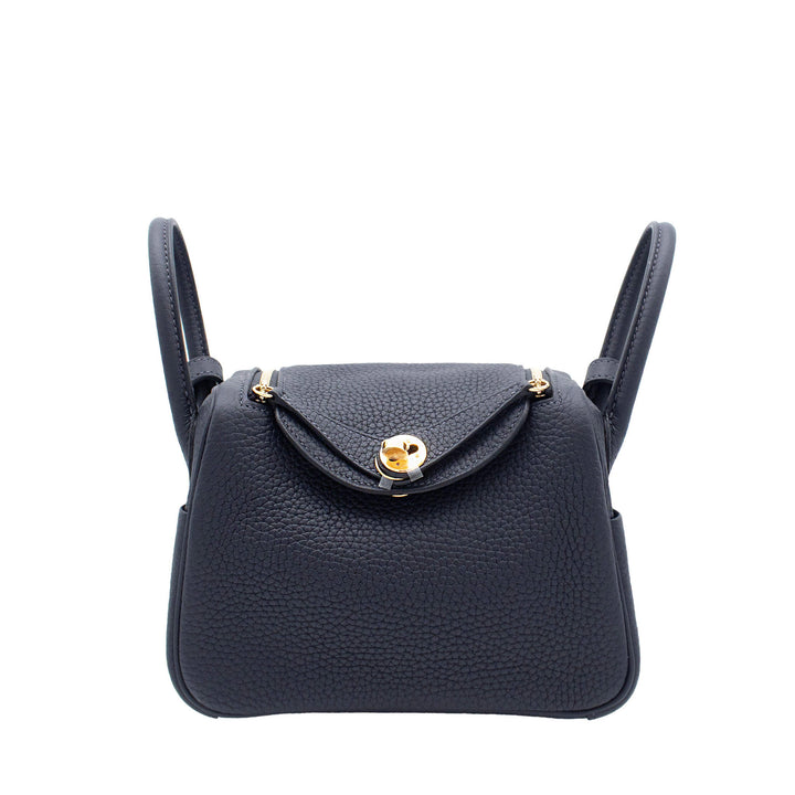 HERMES エルメス リンディミニ キャバン トリヨンクレマンス ゴールド金具 G刻印 - GINZA CELIA