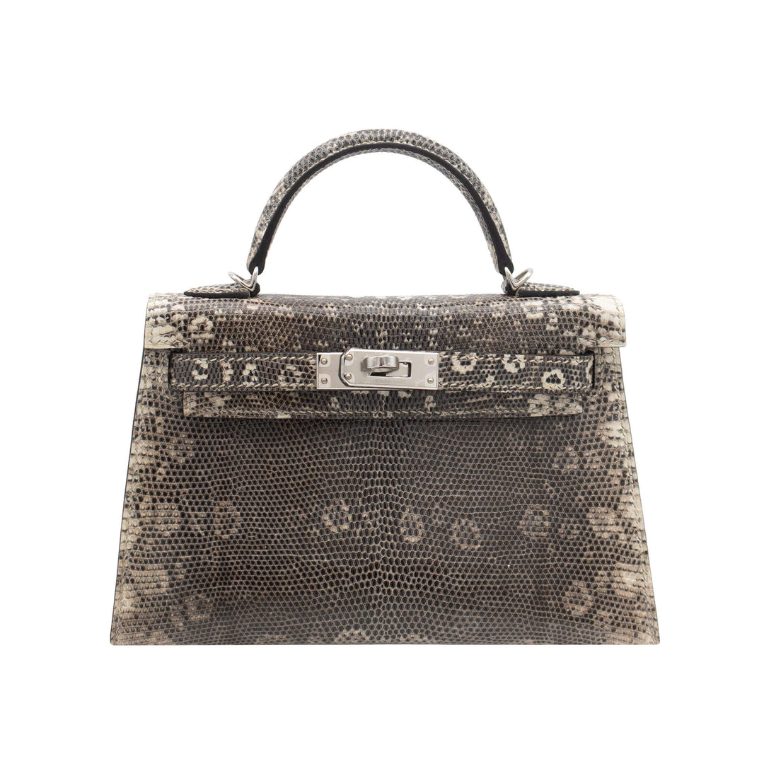 HERMES エルメス ミニケリードゥ オンブレ リザード シルバー金具 Z刻印