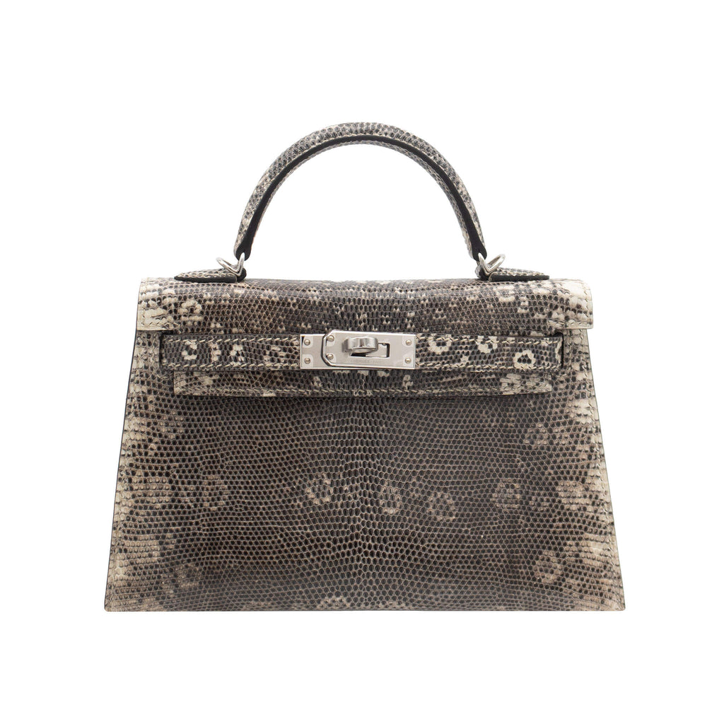 HERMES エルメス ミニケリードゥ オンブレ リザード シルバー金具 Z刻印