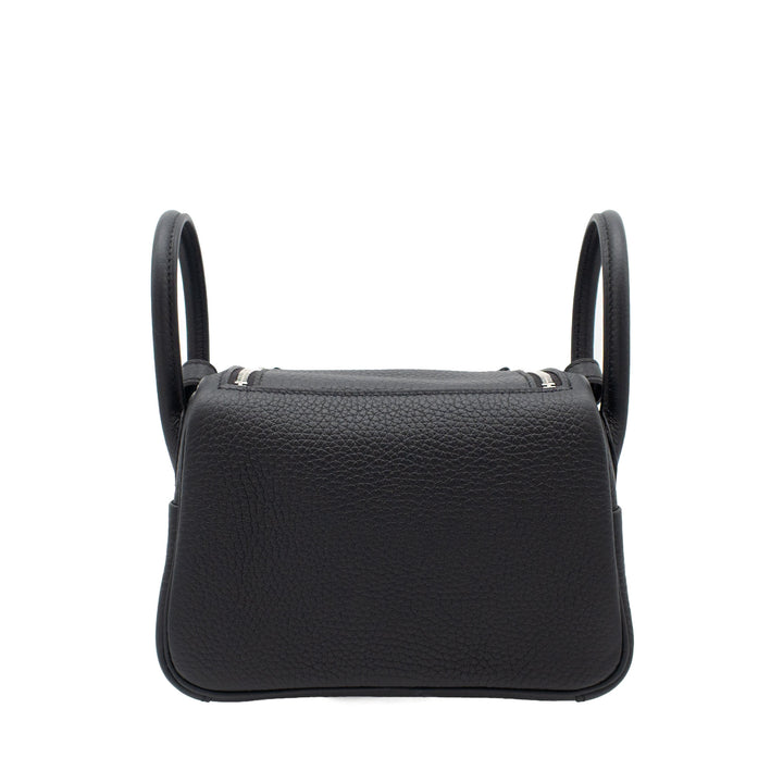 HERMES エルメス リンディミニ ブラック トリヨンクレマンス シルバー金具 G刻印 - GINZA CELIA
