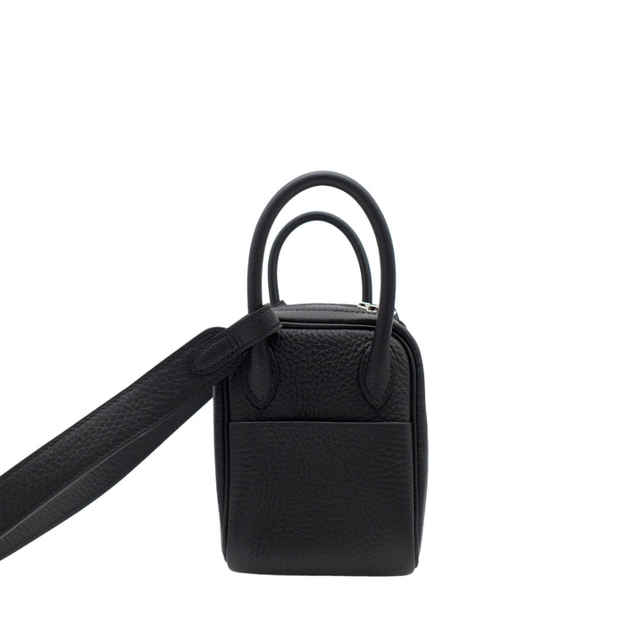 HERMES エルメス リンディミニ ブラック トリヨンクレマンス シルバー金具 G刻印 - GINZA CELIA