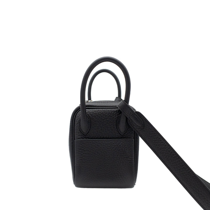 HERMES エルメス リンディミニ ブラック トリヨンクレマンス シルバー金具 G刻印 - GINZA CELIA