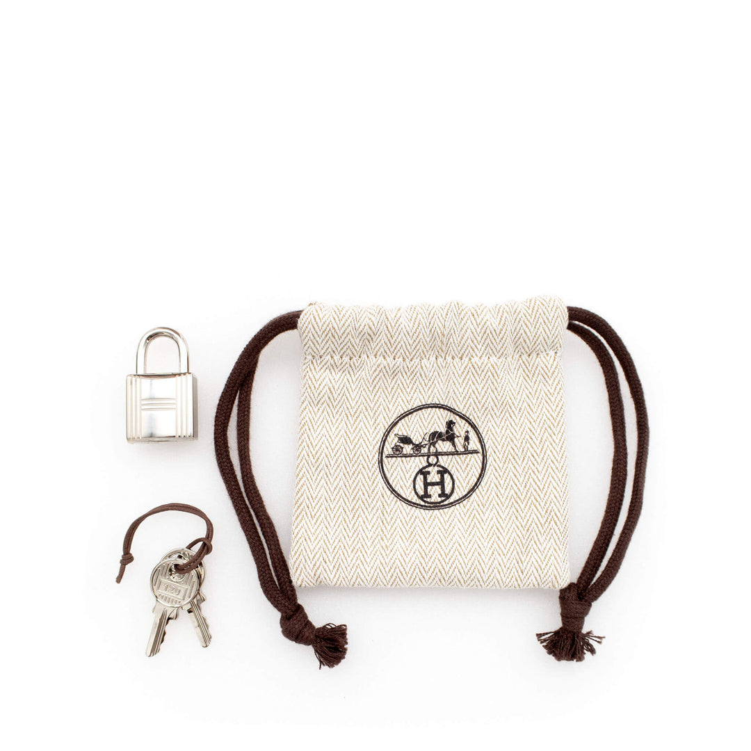 HERMÈS Picotin Lock18 Couverture Gold/Ecru Toile H/Swift PHW Stempel K
