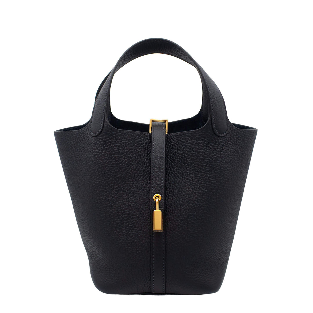 HERMES エルメス ピコタンロック18 キャバン トリヨンクレマンス ゴールド金具 K刻印 - GINZA CELIA