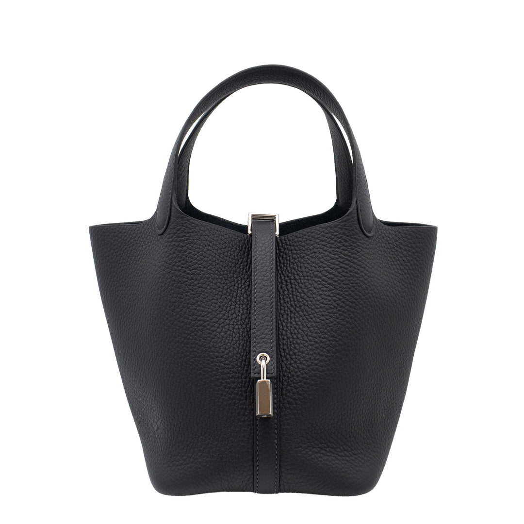 HERMES エルメス ピコタンロック18 キャバン トリヨンクレマンス シルバー金具 G刻印 - GINZA CELIA