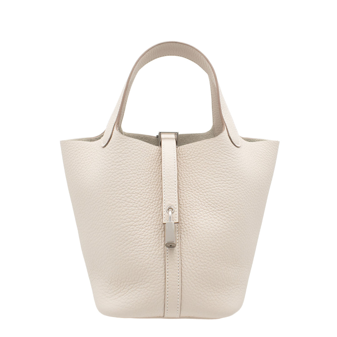 HERMES エルメス ピコタンロック18 クレ トリヨンクレマンス シルバー金具 G刻印 - GINZA CELIA