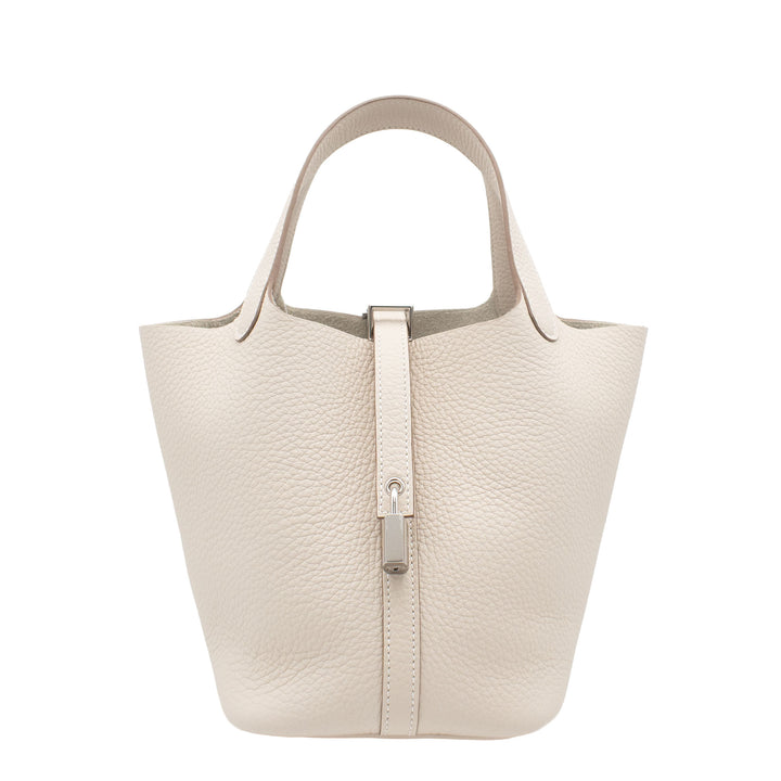 HERMES エルメス ピコタンロック18 クレ トリヨンクレマンス シルバー金具 G刻印 - GINZA CELIA