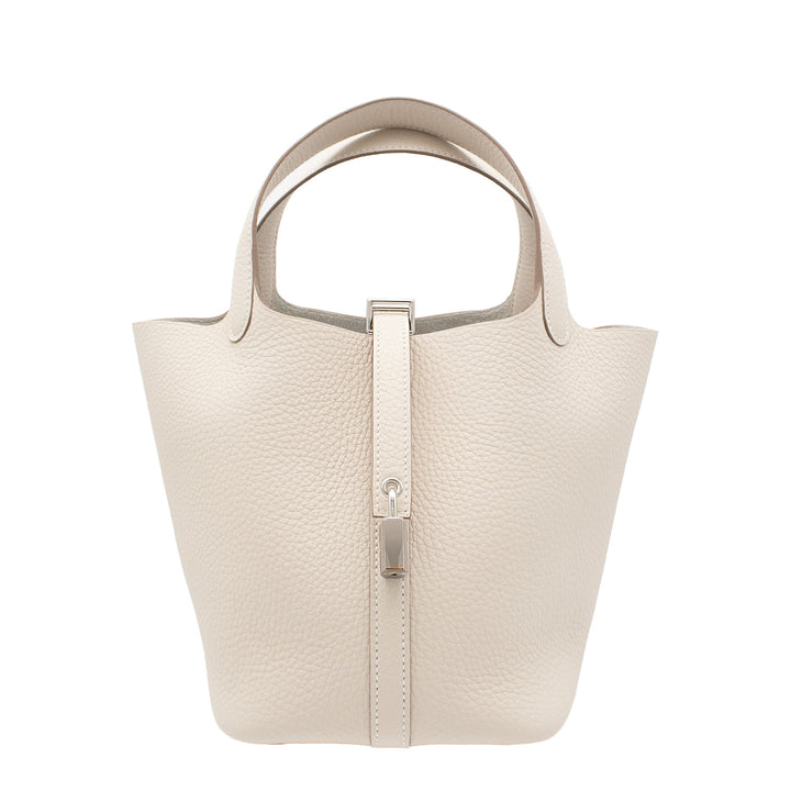 HERMES エルメス ピコタンロック18 クレ トリヨンクレマンス シルバー金具 G刻印 - GINZA CELIA