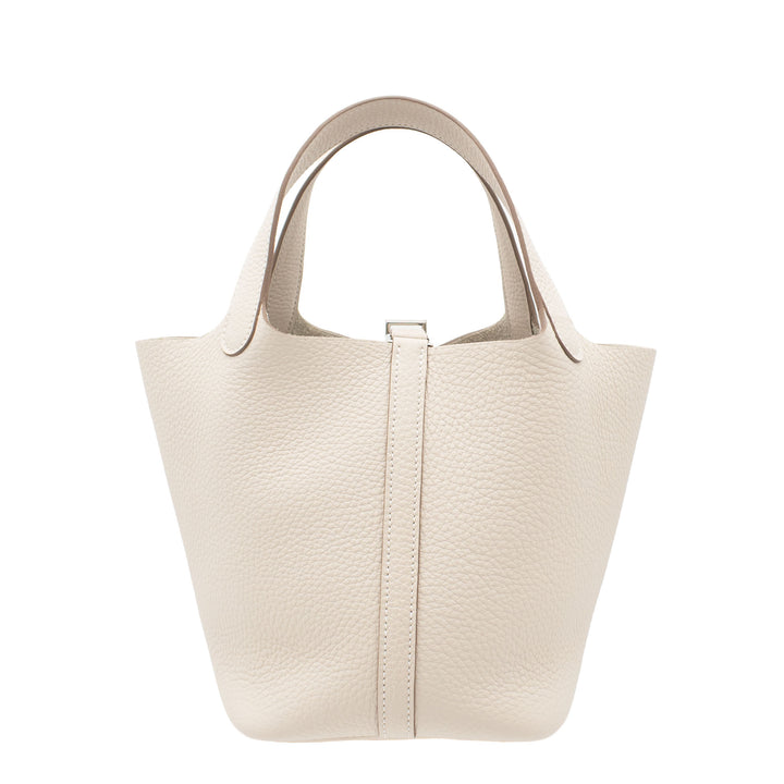 HERMES エルメス ピコタンロック18 クレ トリヨンクレマンス シルバー金具 G刻印 - GINZA CELIA