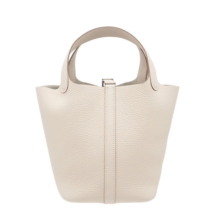 HERMES エルメス ピコタンロック18 クレ トリヨンクレマンス シルバー金具 G刻印 - GINZA CELIA