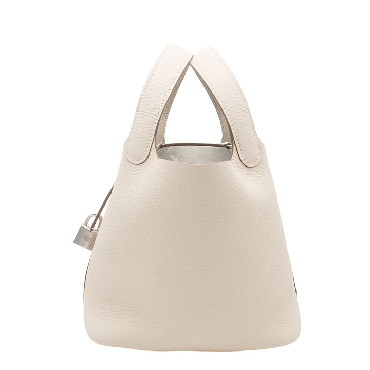 HERMES エルメス ピコタンロック18 クレ トリヨンクレマンス シルバー金具 G刻印 - GINZA CELIA