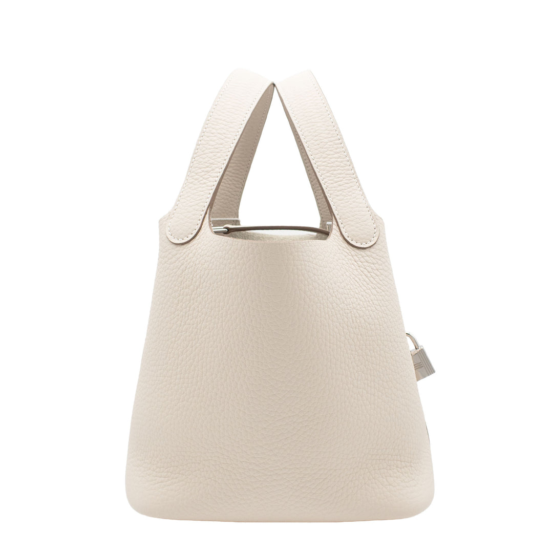 HERMES エルメス ピコタンロック18 クレ トリヨンクレマンス シルバー金具 G刻印 - GINZA CELIA