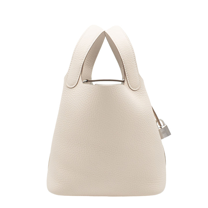 HERMES エルメス ピコタンロック18 クレ トリヨンクレマンス シルバー金具 G刻印 - GINZA CELIA