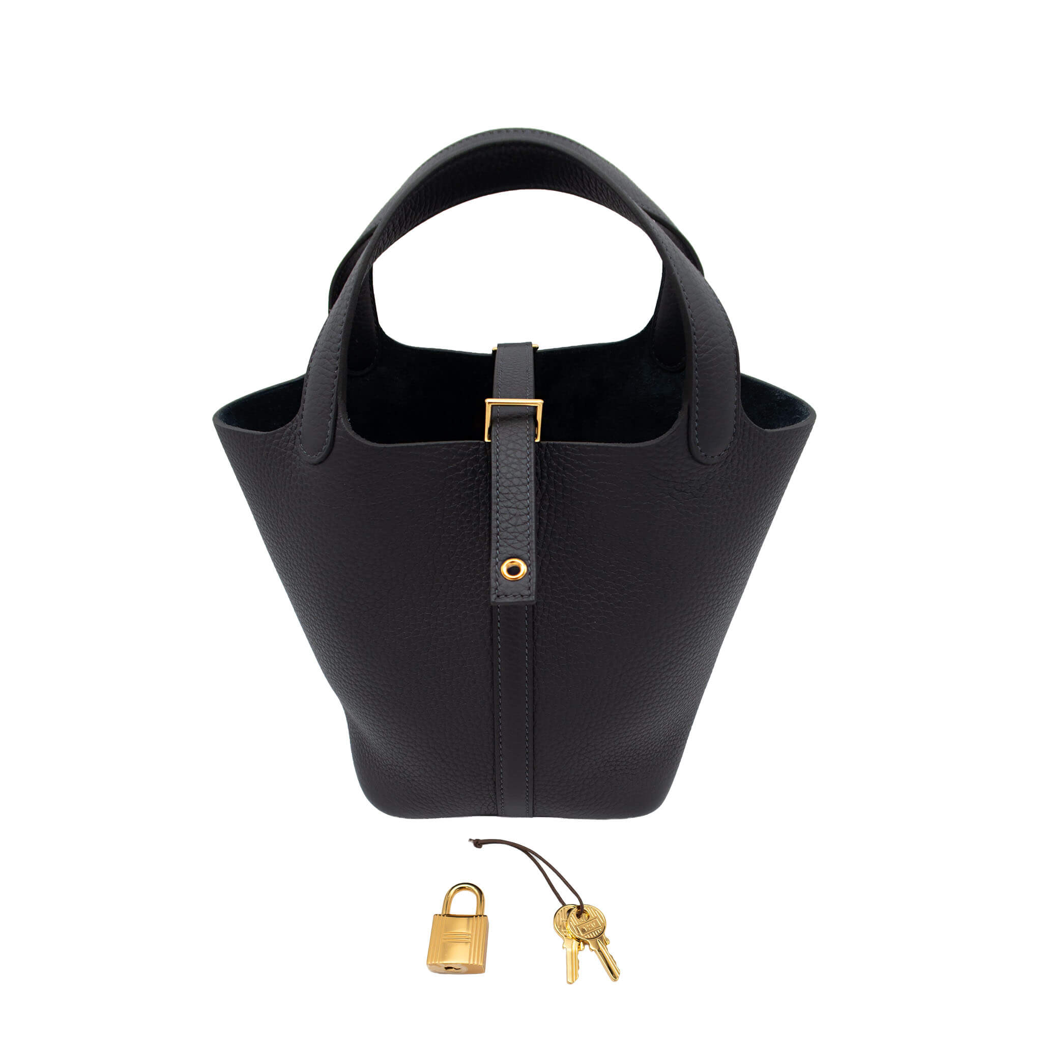 Hermès Picotin Lock18 Caban Clemence Gold Hardware (GHW) Stamp K