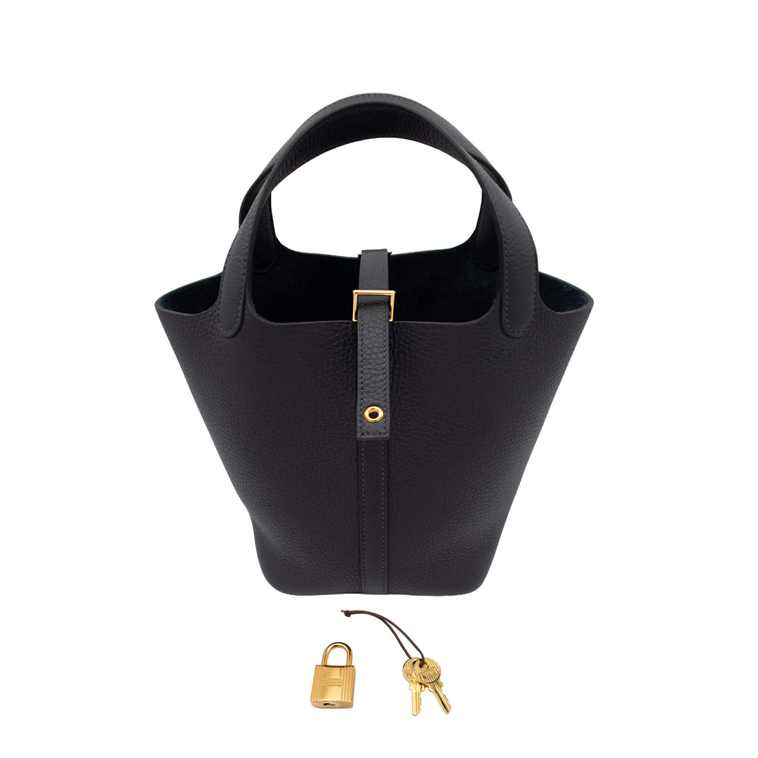 HERMES エルメス ピコタンロック18 キャバン トリヨンクレマンス ゴールド金具 K刻印 - GINZA CELIA